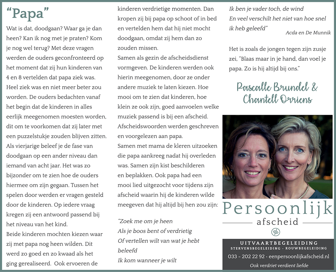Column: Papa - Persoonlijk afscheid