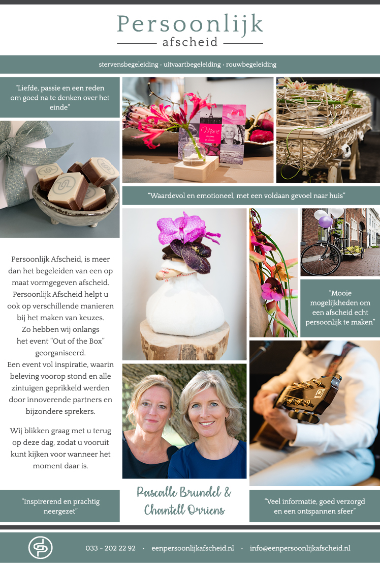 Uitvaartspecial AD, editie Amersfoort oktober 2019 - Persoonlijk Afscheid