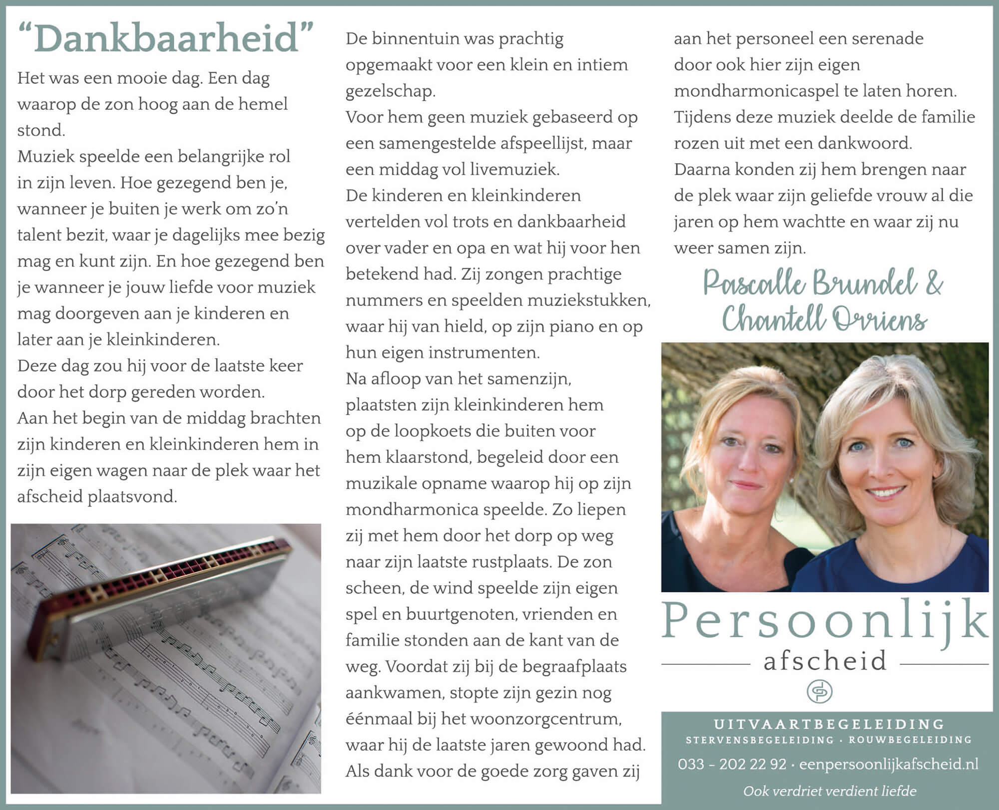 Column: Dankbaarheid - Persoonlijk afscheid